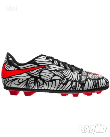 Nike - Детски футболни маратонки Hypervenom Phade II, White/Red, 38 бутонки