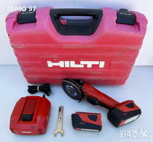 Hilti AG 125-A22 - Безчетков акумулаторен ъглошлайф 22V