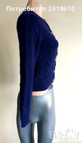 POLO Ralph Lauren Cable Wool / Cashmere Knit Womens Size XS НОВО!  ОРИГИНАЛ! Дамска Жилетка, снимка 4 - Жилетки - 53709119