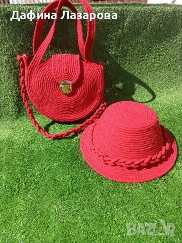 к-кт чанта и шапка, снимка 5 - Чанти - 54234208