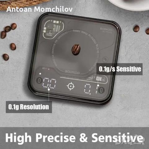 Кафе везна BOOKOO Themis Mini SC-mini Bluetooth, снимка 9 - Кафемашини - 54805391