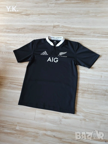 Оригинална мъжка тениска Adidas Climalite x New Zealand National Rugby Team / Season 13-14, снимка 2 - Тениски - 54440535