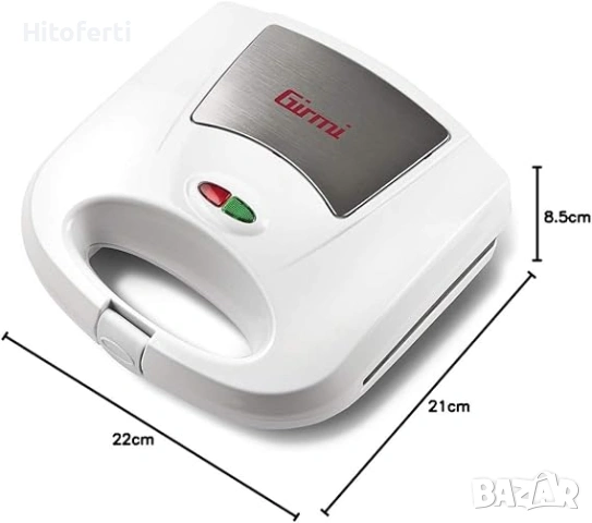 Тостер за сандвичи Girmi TS03, 750W, Бял, снимка 2 - Тостери - 54158004