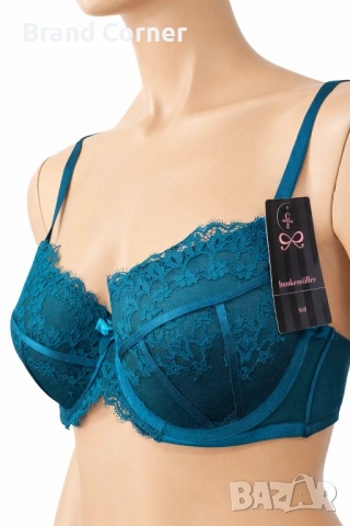 Hunkemöller дантелен сутиен 80C в петролено син цвят, снимка 2 - Бельо - 54519703