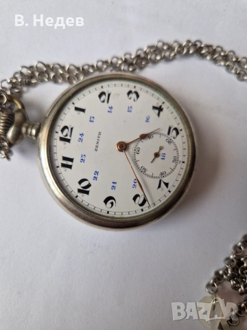 ZENITH, pocket-watch, cal 19N.V. SWISS часовник на 100 години в ТОП съст-е!, снимка 3 - Джобни - 55190244
