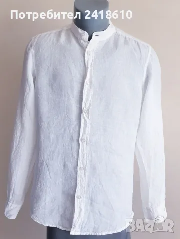 Hugo Boss Race_1  Len Regular Fit Mens Size S ОРИГИНАЛ! Мъжка Ленена Риза.