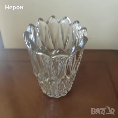 Стъклена ваза цветна, снимка 8 - Вази - 55345812