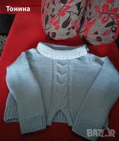 Дамски пуловер ръчно плетиво 