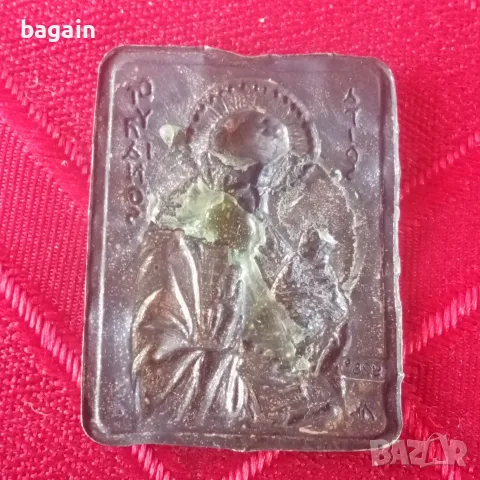 Сребърен вотив иконка., снимка 2 - Икони - 55356964