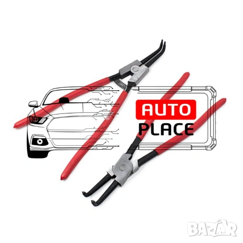 Комплект зегер клещи 12” 4 части ForceKraft, снимка 3 - Клещи - 53955384