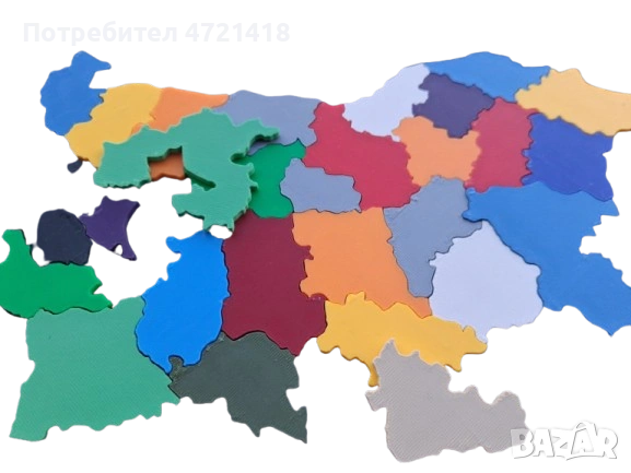 България в 28 нюанса. Дизайнерски 3D Пъзел България, снимка 5 - Пъзели - 54314756