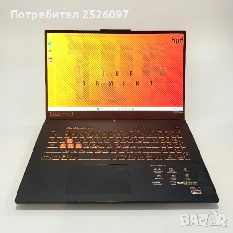 ASUS TUF A17/240Hz 2.5k 17.3”/Ryzen 7 7735HS/RTX 4060/32GB 4800MHz/1TB, снимка 3 - Лаптопи за игри - 53957958
