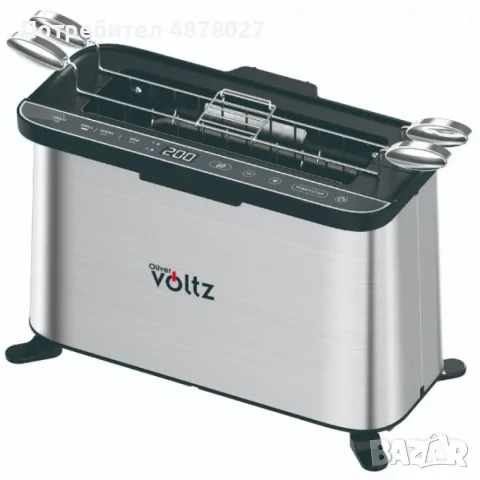 Мултифункционален уред за готвене 4 в 1, Oliver Voltz, 1700W, Тостер, Грил/Парти грил, Фурна, BBQ, снимка 5 - Тостери - 55516375