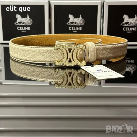 колани от естествена кожа в кутия celine , снимка 2 - Колани - 55343201