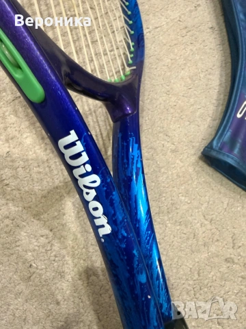 Тенис ракета Wilson The Boss Jr. Extra Light + оригинален калъф, снимка 3 - Тенис - 55240939
