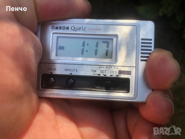 стар туристически часовник-будилник "OMRON" Quartz - MADE IN JAPAN, снимка 3 - Антикварни и старинни предмети - 54806561