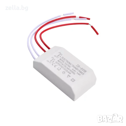 Трансформатор 230V AC към 12V AC 20-60W – за халогенни крушки и нисковолтово осветление 10343, снимка 5 - Друга електроника - 54672411