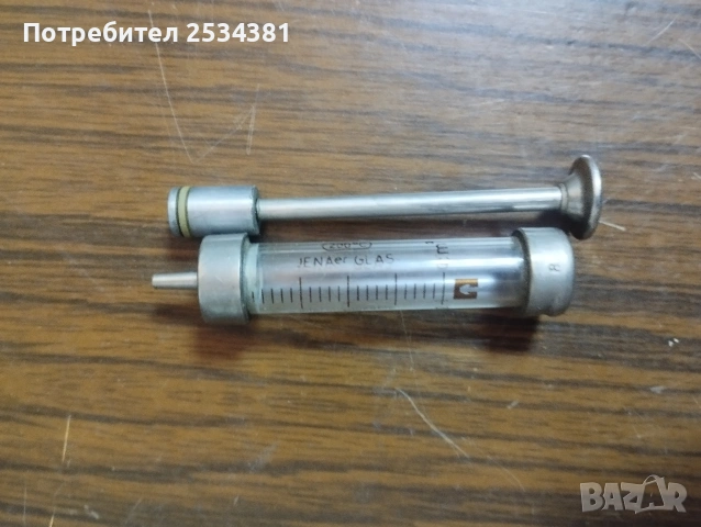 Винтидж стъклени спринцовки., снимка 6 - Антикварни и старинни предмети - 51789533
