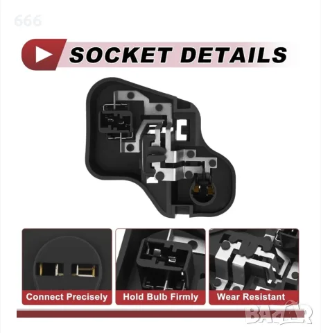 Опора за крушка за стоп, дясна, VW Golf 6 Hatchback 2009-2013, снимка 4 - Аксесоари и консумативи - 55529066