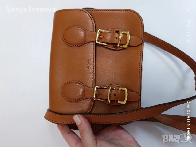 Ralph Lauren мини чанта от естествена кожа , снимка 2 - Чанти - 54822530