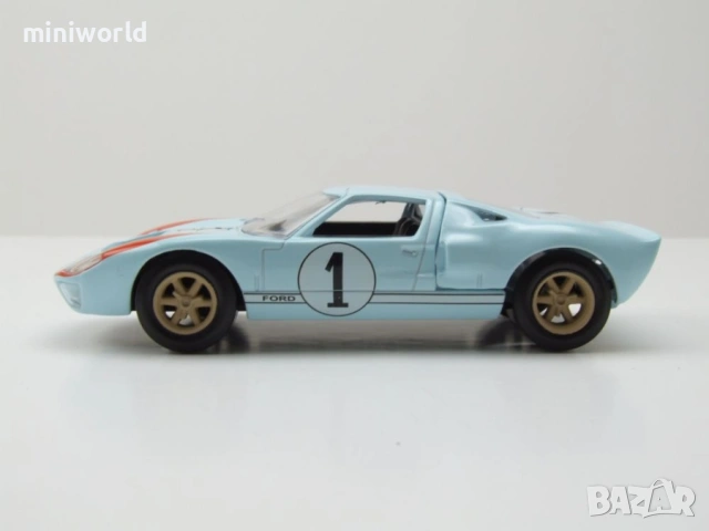 Ford GT40 n.1 1966 - мащаб 1:43 на Norev моделът е нов в кутия, снимка 3 - Колекции - 54330733