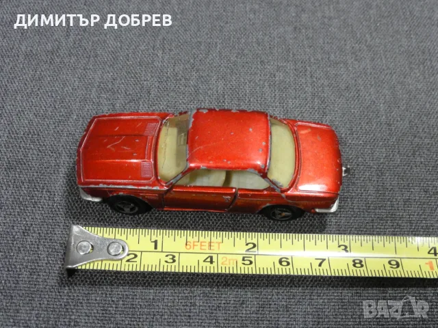 СТАРА РЕТРО МЕТАЛНА КОЛИЧКА MAJORETTE 235 BMW 3.0 CSI E9, снимка 8 - Колекции - 55428259
