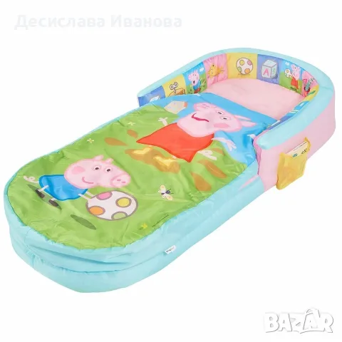 Детски спален надуваем комплект Peppa Pig, снимка 2 - Надуваеми легла - 55363979