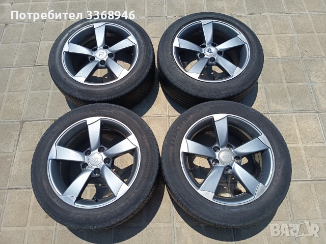Джанти Audi ROTOR 16" 5x112 с гуми 205/55/16, снимка 2 - Гуми и джанти - 55030256