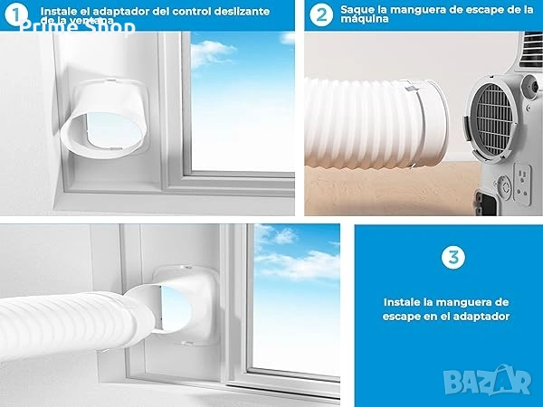 Мобилен климатик Midea Penguin, 12000 BTU. Охлаждане + отопление + вентилация с HEPA филтър, А+, снимка 7 - Климатици - 54834548