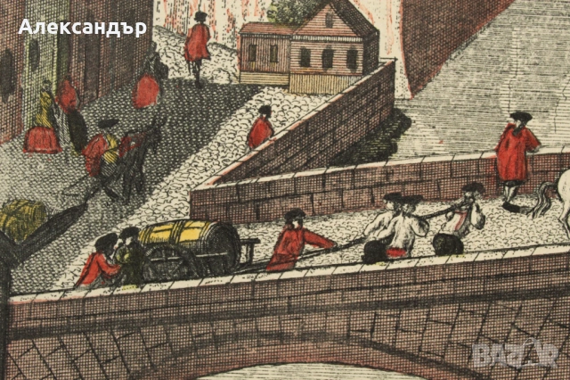 Стара картина - отпечатък, снимка 2 - Антикварни и старинни предмети - 54579345