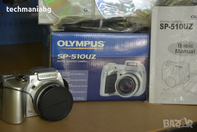 Olympus SP-510UZ – Пълен оригинален комплект, снимка 2 - Фотоапарати - 54957124