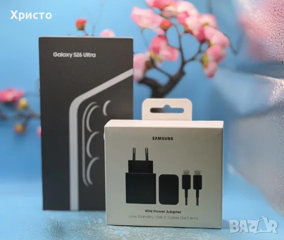 НОВ!!! Samsung Galaxy S26 Ultra 5G, 1TB, 16GB RAM, Black + Оригинален Samsung 45W адаптер, снимка 2 - Samsung - 55437010