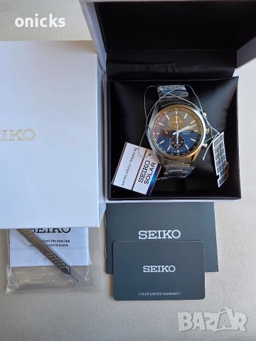 Seiko SSC801P1 Macchina Sportiva Solar, снимка 4 - Мъжки - 55280112