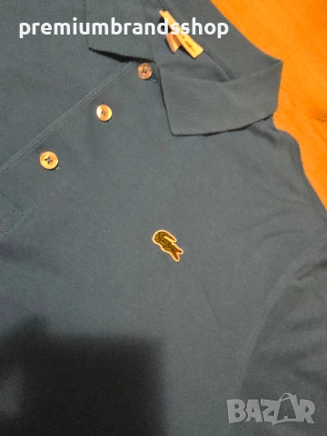 Lacoste тениска XXL размер с яка, снимка 2 - Тениски - 54647368