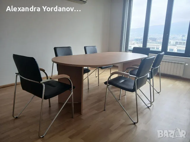 Конферентна маса + 6 офис стола, снимка 3 - Столове за офис - 55660948