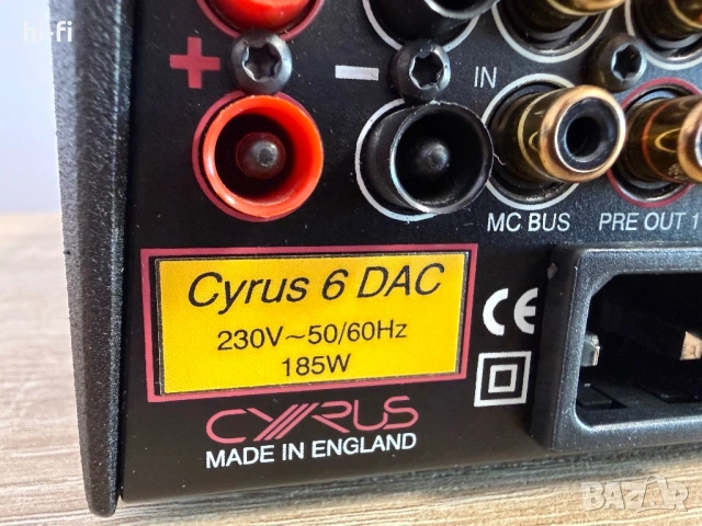 Cyrus 6 DAC, снимка 10 - Ресийвъри, усилватели, смесителни пултове - 54933234