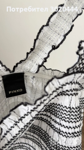 Pinko кроп ластичен топ, снимка 7 - Корсети, бюстиета, топове - 55225768