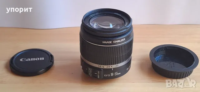 Canon Zoom Lens EF-S 18-55mm 1:3.5-5.6 IS, снимка 2 - Обективи и филтри - 55577394