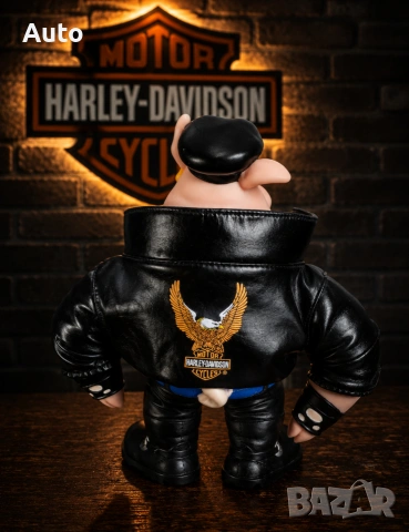 Рядка колекционерска фигура Harley-Davidson "Harley Hog" (1993) – Оригинал Applause Inc., снимка 3 - Колекции - 55235355
