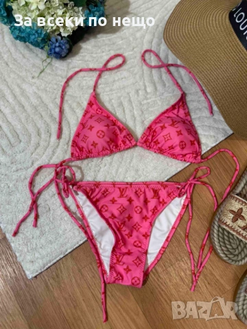Louis Vuitton Дамски Розов Бански С 2 Части👙Дамски Бански С Две Части Луис Витон Код VivaModa31
