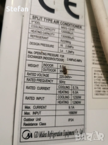 Климатик Мидея 12 , снимка 3 - Климатици - 54241955