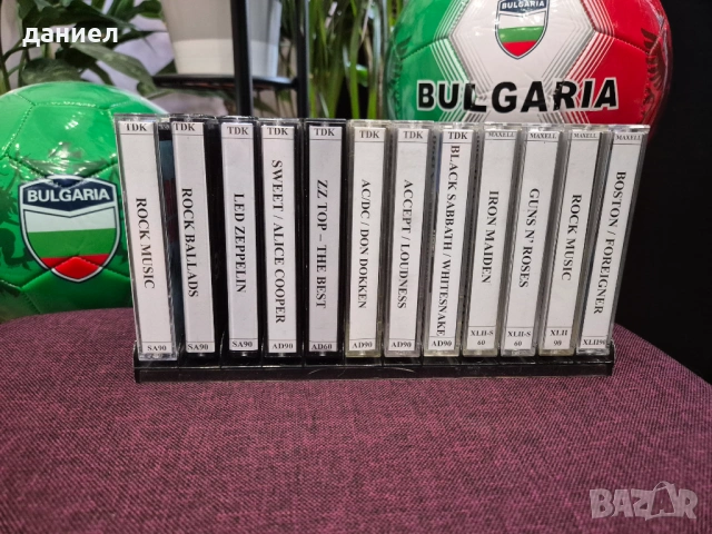 Аудио касети TDK и MAXEL с рок - Whitesnake, Led Zeppelin,Iron Maiden,AC/DC,Black Sabbath,Foreigner 