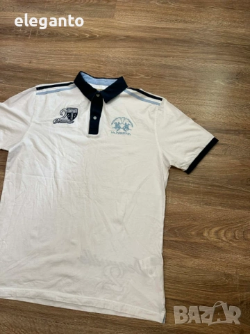 Оригинална мъжка тениска LA MARTINA Cotton Polo Shirt , 3XL - slim fit размер , снимка 2 - Тениски - 54193661