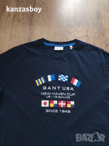 gant - страхотна мъжка тениска КАТО НОВА 2XL, снимка 6 - Тениски - 55381439