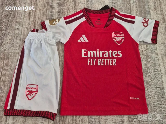 Екипи ARSENAL, REAL MADRID, BARCELONA, LIVERPOOL, PSG с ИМЕ и НОМЕР! Или на ОТБОР по ТВОЙ избор!, снимка 4 - Детски комплекти - 53440565