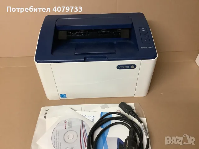Принтер XEROX PHASER 3020 ЧЕРНО-БЯЛ, БЕЗЖИЧЕН ПЕЧАТ