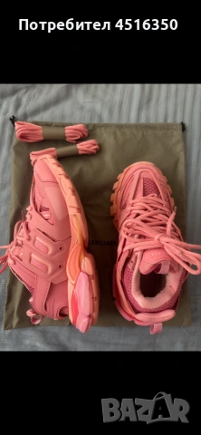 Дамски маратонки balenciaga track розови, снимка 4 - Маратонки - 55138727