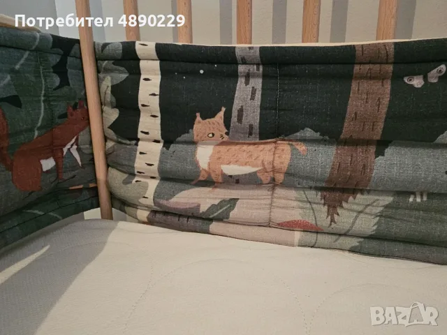 IKEA MYLLRA – бебешко креватче с матрак и пълен комплект аксесоари, снимка 9 - Бебешки легла и матраци - 55335598