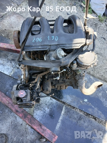 Двигател за Ситроен Citroën Peugeot Пежо-206,1.9D, снимка 2 - Части - 54686310