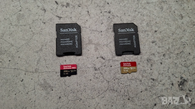 Карти памет 256GB Micro Sd Sandisk Extreme Pro и Extreme, снимка 4 - Чанти, стативи, аксесоари - 54494896